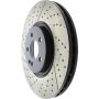 CENTRIC PARTS 127.35158 Centric Premium OE Style Drilled and Slotted Brake Rotor