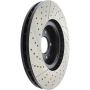 CENTRIC PARTS 127.35158 Centric Premium OE Style Drilled and Slotted Brake Rotor