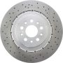 CENTRIC PARTS 128.07004 Centric Premium OE Style Drilled Brake Rotor