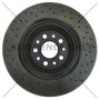 CENTRIC PARTS 128.07005 Centric Premium OE Style Drilled Brake Rotor
