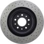 CENTRIC PARTS 128.20020 Centric Premium OE Style Drilled Brake Rotor