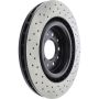 CENTRIC PARTS 128.20020 Centric Premium OE Style Drilled Brake Rotor