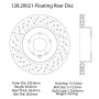 CENTRIC PARTS 128.20021 Centric Premium OE Style Drilled Brake Rotor