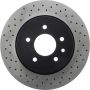 CENTRIC PARTS 128.20021 Centric Premium OE Style Drilled Brake Rotor
