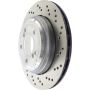 CENTRIC PARTS 128.34087 Centric Premium OE Style Drilled Brake Rotor