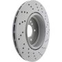 CENTRIC PARTS 128.34110 Centric Premium OE Style Drilled Brake Rotor