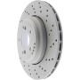 CENTRIC PARTS 128.34111 Centric Premium OE Style Drilled Brake Rotor