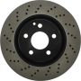 CENTRIC PARTS 128.35038 Centric Premium OE Style Drilled Brake Rotor
