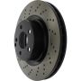 CENTRIC PARTS 128.35038 Centric Premium OE Style Drilled Brake Rotor