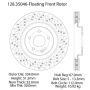 CENTRIC PARTS 128.35046 Centric Premium OE Style Drilled Brake Rotor
