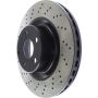 CENTRIC PARTS 128.35049 Centric Premium OE Style Drilled Brake Rotor