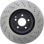 CENTRIC PARTS 128.35052 Centric Premium OE Style Drilled Brake Rotor