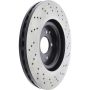 CENTRIC PARTS 128.35052 Centric Premium OE Style Drilled Brake Rotor