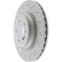 CENTRIC PARTS 128.35067 Centric Premium OE Style Drilled Brake Rotor