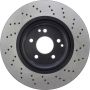 CENTRIC PARTS 128.35086 Centric Premium OE Style Drilled Brake Rotor
