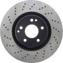 CENTRIC PARTS 128.35086 Centric Premium OE Style Drilled Brake Rotor