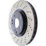 CENTRIC PARTS 128.35086 Centric Premium OE Style Drilled Brake Rotor