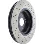 CENTRIC PARTS 128.35086 Centric Premium OE Style Drilled Brake Rotor