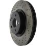 CENTRIC PARTS 128.35099 Centric Premium OE Style Drilled Brake Rotor