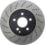 CENTRIC PARTS 128.35110 Centric Premium OE Style Drilled Brake Rotor