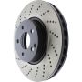 CENTRIC PARTS 128.35110 Centric Premium OE Style Drilled Brake Rotor
