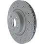 CENTRIC PARTS 128.35132 Centric Premium OE Style Drilled Brake Rotor