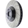 CENTRIC PARTS 128.35154 Centric Premium OE Style Drilled Brake Rotor