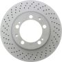 CENTRIC PARTS 128.37027 Centric Premium OE Style Drilled Brake Rotor
