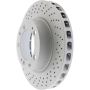 CENTRIC PARTS 128.37027 Centric Premium OE Style Drilled Brake Rotor