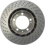 CENTRIC PARTS 128.37028 Centric Premium OE Style Drilled Brake Rotor