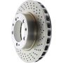 CENTRIC PARTS 128.37028 Centric Premium OE Style Drilled Brake Rotor