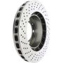 CENTRIC PARTS 128.37028 Centric Premium OE Style Drilled Brake Rotor