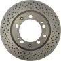 CENTRIC PARTS 128.37029 Centric Premium OE Style Drilled Brake Rotor