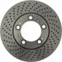 CENTRIC PARTS 128.37034 Centric Premium OE Style Drilled Brake Rotor