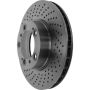 CENTRIC PARTS 128.37034 Centric Premium OE Style Drilled Brake Rotor