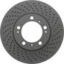 CENTRIC PARTS 128.37035 Centric Premium OE Style Drilled Brake Rotor