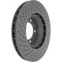 CENTRIC PARTS 128.37035 Centric Premium OE Style Drilled Brake Rotor
