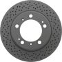 CENTRIC PARTS 128.37036 Centric Premium OE Style Drilled  Brake Rotor