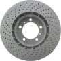 CENTRIC PARTS 128.37037 Centric Premium OE Style Drilled Brake Rotor