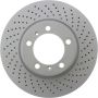 CENTRIC PARTS 128.37037 Centric Premium OE Style Drilled Brake Rotor