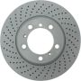 CENTRIC PARTS 128.37040 Centric Premium OE Style Drilled Brake Rotor