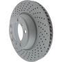 CENTRIC PARTS 128.37040 Centric Premium OE Style Drilled Brake Rotor