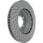 CENTRIC PARTS 128.37040 Centric Premium OE Style Drilled Brake Rotor