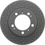 CENTRIC PARTS 128.37041 Centric Premium OE Style Drilled Brake Rotor
