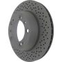 CENTRIC PARTS 128.37041 Centric Premium OE Style Drilled Brake Rotor