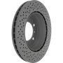 CENTRIC PARTS 128.37041 Centric Premium OE Style Drilled Brake Rotor