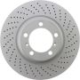 CENTRIC PARTS 128.37051 Centric Premium OE Style Drilled Brake Rotor