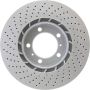 CENTRIC PARTS 128.37087 Centric Premium OE Style Drilled Brake Rotor
