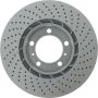 CENTRIC PARTS 128.37088 Centric Premium OE Style Drilled Brake Rotor