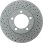 CENTRIC PARTS 128.37088 Centric Premium OE Style Drilled Brake Rotor